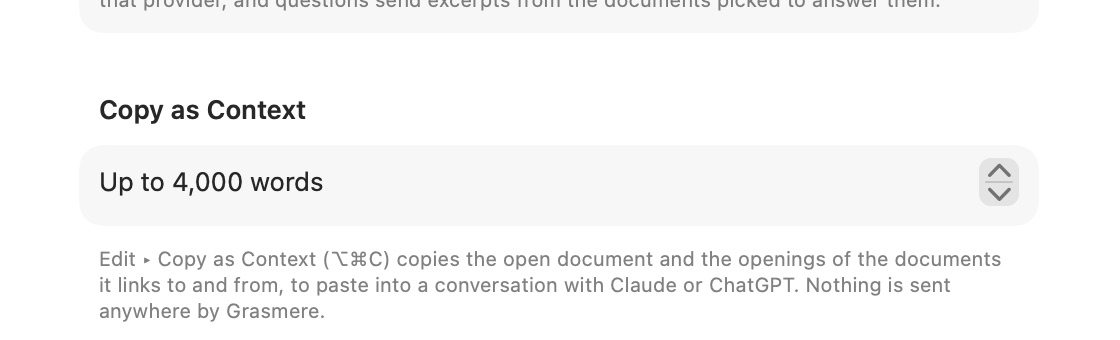 Settings ▸ AI ▸ Copy as Context